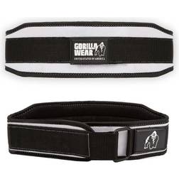 Gorilla Wear 4 Inch Womens Lifting Belt, black/white, medium