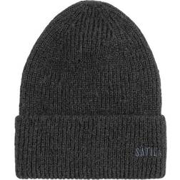 Sätila Molly Fluffy High Beanie with Fold Up - Black