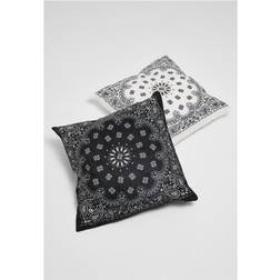 Urban Classics bandana Kissenbezug Weiß, Schwarz