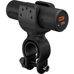 Goobay Powerbank med cykelholder 5000 mAh Sort