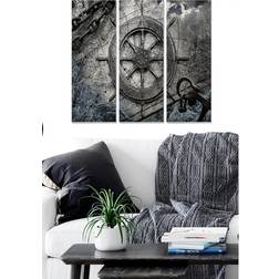 Nautical 3-pack Flerfärgad 20x50 Tavla