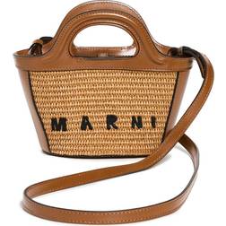 Marni Women's Micro Tropicalia Logo Bag in Raw Sienna END. Clothing