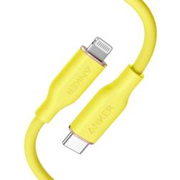 Anker USB-C to Lightning Cable, 641 Cable Daffodil Yellow, 3ft, MFi Certified, Powerline III Flow Fast Charging Cable for iPhone 13 13 Pro