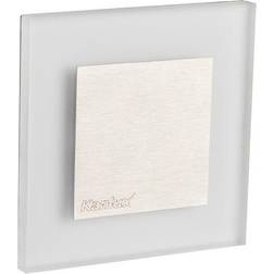 Kanlux Applique led escalier Carré 0,8W DC12V Acier inoxydable apus Blanc du Jour 6500K
