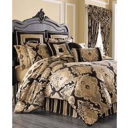 Five Queens Court Brooke 4-piece Bedspread Black