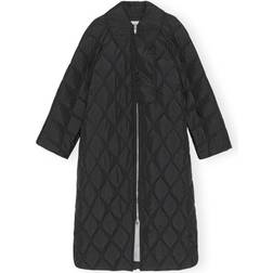 Ganni Ripstop Quilt Coat - Black