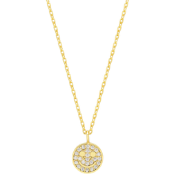 Estella Bartlett Smiley Necklace - Gold/Transparent