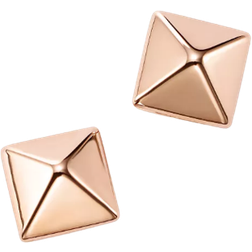 Bloomingdale's Pyramid Post Earrings - Rose Gold