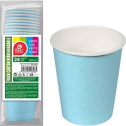 Pack de 24 Vasos de Cartón Azules Baby 200cc Best Products Green