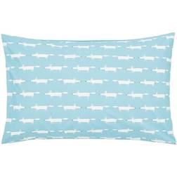 Scion Mr Fox Teal 180 Thread Count Pillow Case