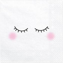 PartyDeco Paper Napkins Face 20-pack