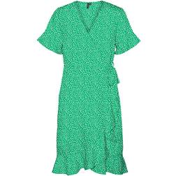 Vero Moda Henna Short Dress - Green/Bright Green