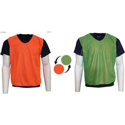 Precision Reversible Mesh Training Bib Orange/Green Kids