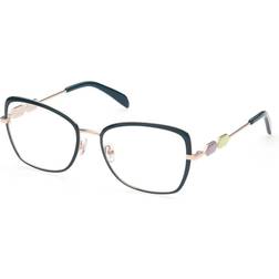 Emilio Pucci Cadres optiques Ep5186 col. 089 Femme Papillon Turquoise