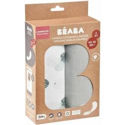 Beaba Boite 2 LANGES 120cm Gris Mirage Jungle