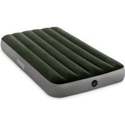 Intex Matelas gonflable Downy gonfleur a pied intégré 1 place large