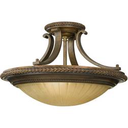 Loops 2 Bulb Semi Firenze Ceiling Flush Light