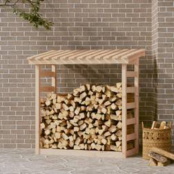 vidaXL Brændestativ 108 x 64,5 x 110 cm Massivt Fyrretræ
