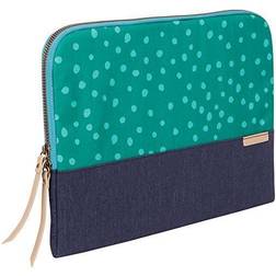 STM grace notebook case 38.1 cm (15" sleeve case green, navy