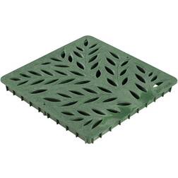 NDS 12 in. Green Square Polyolefin Drain Grate