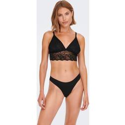 Only Onltracy Bonded Thong 3-Pack - Musta