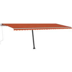 vidaXL Tenda Da Sole Autoportante 600x300 cm Arancio Marrone Cod Mxl 43772