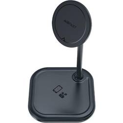 Acefast E6 2-in-1 MagSafe Charger Svart