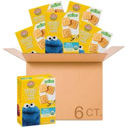 Earth's Best Organic Sesame Toddler Snacks, Letter of the Day Cookies, Vanilla, 5.3 Oz Box