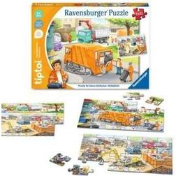 Ravensburger tiptoi Puzzle: Müllabfuhr 2x12pcs (DE)