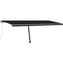 vidaXL Tenda da Sole Autoportante Manuale 600x300 cm Antracite