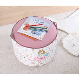 Barnsittpuff Colac Rosa/Vit