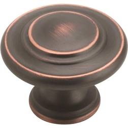 Amerock BP1586-10PACK Inspirations 1-5/16 Mushroom Cabinet Knob Pack of 10 Oil Hardware Knobs Mushroom Oil