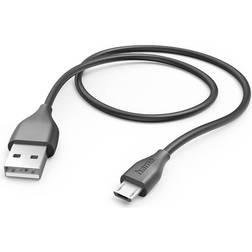 Hama Charging Cable USB-A to Micro-USB Black