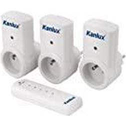 Kanlux Lot de 3 prises télécommandées