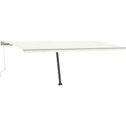 vidaXL Manual Retractable Awning 600x300 Cream Cream