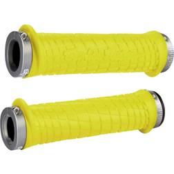 Odi Troy Lee Lock-On Handlebar Grips Styrgreb Yellow/Grey