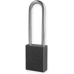 Lock No. A1107BLK Solid Aluminum Padlock Black