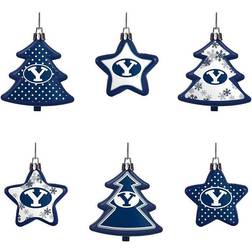 Foco Cougars Six-Pack Shatterproof Star Christmas Tree Ornament