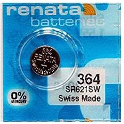 Renata Batteries 364 Silver Oxide Battery (5 Pack)