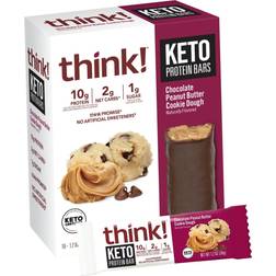 Think Keto Protein Bars Chocolate Peanut Butter Cookie Dough