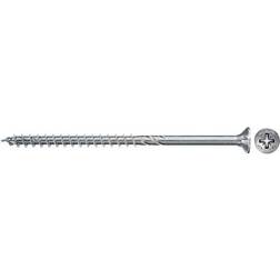 Fischer 50 x Chipboard Screws Power-Fast II 5.0 x 60 Countersunk Head with Phillips Partial Thread Galvanised Blue Passivated