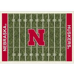 Imperial Nebraska Huskers Field Green, Red 162.6x233.7cm