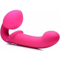 Vibromasseur Strapless Vibrant G-Pulse avec Télécommande Rose