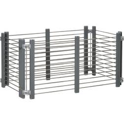 Pawhut Large Bird Cage with Rolling Stand, Slide-out Tray, Shelf