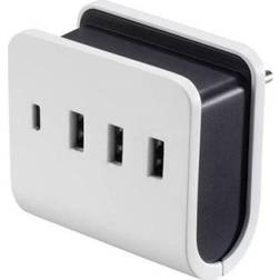 Voltcraft VC-11374055 USB-laturi Home Lähtövirta (max) 4,8 A 4 x USB, USB-C-liitäntä