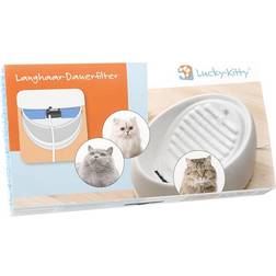 lucky kitty dricksfontän av keramik Hårfilter