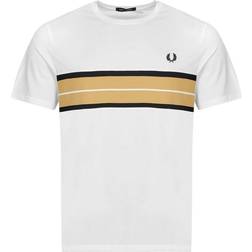 Fred Perry Tramline Panel T-shirt - Snow White