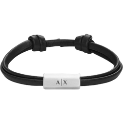 Armani Exchange Men's Bracelet - Silver/Black