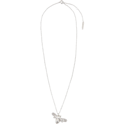 Olivia Burton Sparkle Bee Pendant - Silver/Transparent