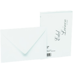 C6 Lined and Linen Embossed Envelope 20-pack